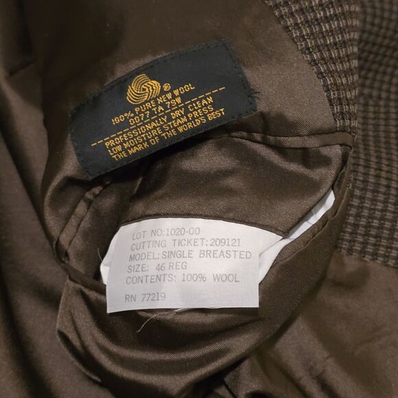 Baracuta Blazer Jacket Mens Size 48 Brown twill 100% Wool - Picture 5 of 7